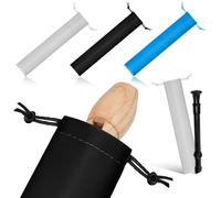 3pcs Vertical Flute Drawstring Bag, Suede Storage Pouch for C Key | Plush Fabric Lining, Compact Organisation for Lessons, Quick Access, Easy Carry, Simple Minimalist Style