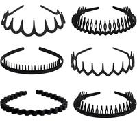 3pcs Vintage High Cranium Artificial Pearl Headbands, 2025 New Pearl Headbands For Women, Anti-Slip Decorative Hair Bands, Easy To Wear And Keep Your Hairstyle In The Best Condition (6pcs-5)