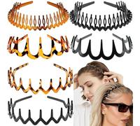 3pcs Vintage High Cranium Artificial Pearl Headbands, 2025 New Pearl Headbands For Women, Anti-Slip Decorative Hair Bands, Easy To Wear And Keep Your Hairstyle In The Best Condition (6pcs-6)