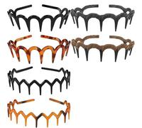 3pcs Vintage High Cranium Artificial Pearl Headbands, 2025 New Pearl Headbands For Women, Anti-Slip Decorative Hair Bands, Easy To Wear And Keep Your Hairstyle In The Best Condition (6pcs-7)