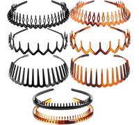 3pcs Vintage High Cranium Artificial Pearl Headbands, 2025 New Pearl Headbands For Women, Anti-Slip Decorative Hair Bands, Easy To Wear And Keep Your Hairstyle In The Best Condition (8pcs-1)