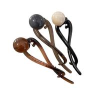 3Pcs Vintage Pearl Hair Clips Set, French Twist Banana Clips with Non-Slip Grip for Ponytails and Buns Women’s Hair Accessories