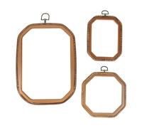 3pcs Vintage Pp Embroidery Hoop for Cross Stitch DIY Craft Ring