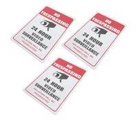 3pcs Vintage Tinplate Wall Art for Bar and Garage, No Trespassing