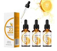 3PCS Vitamin C Serum for Face - 23% Vitamin C Face Serum with Hyaluronic Acid & Vitamin E - Anti-Aging & Brightening Serum for Anti-Wrinkle, Hydrating, Dark Spot Correcting, Korean Skincare
