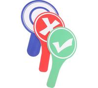 3pcs Voting Paddles True False Signs Classroom Teacher Set Foam Board