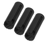 3pcs Wall Mount Retractable Clip for Crowd Control Barrier, Abs Black