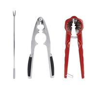 3pcs Walnut Plier Set, Include Spring Nut Cracker Opener and Strong Seashell Nutcracker and Walnut Picks for All Nuts Lobster Crab Pecan