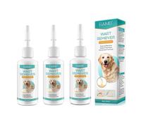 3pcs Wart Remover for Dog - Dog Wart Remover for All Types Of Dogs &small, Medium, Large Dogs, Each Bottle 20ml,Strong Warts Remover Dogs,Skin Tag Removal Dog, No Harm And Gentle Pain-free