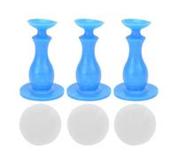 3Pcs Washer Door Stopper Front Load Washing Machine Door Holder Prop Rubber。Compatible for Family Use Wash Machine Accessories (Color : Blue)