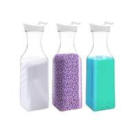 3PCS Washing Powder Storage,1.5L PET Laundry Detergent Storage Container, Durable Detergent Dispenser, Laundry Liquid Storage for Fabric Softener, Scent Booster, Laundry Powder，Laundry Pods Storage