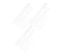 3pcs Watch Strap Maker Acrylic Tool for Beginners, 2mm Template Set | High Transparency Stencil, Detailed Punch Marks and Curve Lines, Reusable Pattern Guide for Square Case