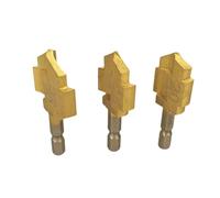 3pcs Water Pipe Flat Drill Bit Water Pipe Lifting Bit Enhances Wear Resistance With Coating For Professional Use Coated Bits