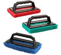3PCS Waterline Scrubber Hot Tub Scum Line Cleaner, Clean Hand-Held Pool Scrub Brush, Bathroom Scouring Pad, for Spas and Hot Tub Swimming Pools Cleaning