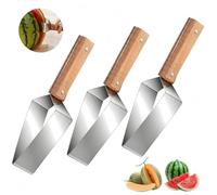 3Pcs Watermelon Cutter Slicer Tool, Stainless Steel Manual Fruit Slicer Triangle Cutter, Multifunction Fruit Cutter Slicer Summer Fruit Quickly Cutting Gadget, Easy Kitchen Gadget for Cantaloupe