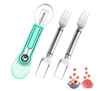 3PCS Watermelon Cutter, Watermelon Slicer, Made of Stainless Steel, Sturdy and Durable, A Small Tool Set for Making Juice and Fruit Salad, Easily Digging Out Fruit Balls.