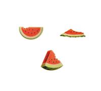 3Pcs Watermelon Slice Enamel Pin Set Metal Fruit Brooches for Jackets Bags Hats Cute Summer Accessory Gifts
