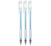 3pcs Waterproof Marking Pens Blue Plastic Skin Markers