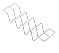 3pcs Wave Shaped Stainless Steel Taco Rack for Wraps and Pancakes | Smooth Edges, Safe Table Use, Easy Cleanup, for Family Gatherings, Campers and Kitchen Prep