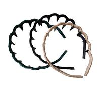 3PCS Wavy Lines Hairband With Teeth, 13.5cm Reversible Hair Bands For Women, Suitable For Elegant Daily Wear, Creating A High Skull Effect, Hair Accessories For Women & Girls