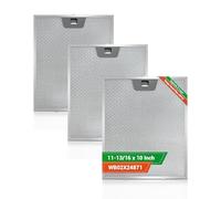 3PCS wb02x24871 Range Hood Grease Filter Compatible with GE JVW5361EJ1ES JVW5361EJ2ES JVW5361SJSS JVW5361BJ1TS, Approximately 11-13/16 x 10 Inches