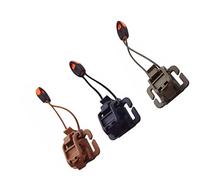3pcs Webbing Buckle Clip for Handle Flashlight Walking Stick Whistle | Abs Nylon Rubber Band, Retractable Removable Design, Hiking Sports Use