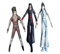 3PCS Wei Wu Xian Plush Figurine Anime Wei Wu Xian/LAN Wang Ji Plush 28cm Funny Soft Padded Figure Active Joint Figure Decoration Gift