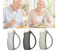 3PCS Weighted Utensil Handle for Elderly & Parkinsons, Silicone Anti-Shake Tableware Handle for Fork Spoon Knife Toothbrush Pen(3 Colors)