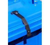 3pcs Wheelie bin lid lock strap with webbing bridge for strong winds easy fitting - No rust - No dangerous hooks - WONT snap