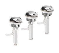 3pcs White Abs Toilet Water Tank Push Buttons for Tank Replacement