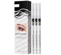 3PCS White Eyeliner Pencil,Soft Highlighter Gel Eyeliner Pencil,Waterproof Eyebrow Hair Bar/ber Pen/cil,Professional Eye Bighten Eyeshadow Waterproof,Long-Lasting Eye Highlighter Makeup Penc/il