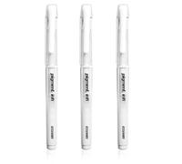 3Pcs White Gel Pens for Art, Gelly Roll Pens 1mm White Fine Liner Art Pen for Black Paper Highlighter Ink Rollerball Pens for Artists Colouring Drawing Writing Sketching