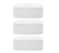 3pcs White Pp Press-Button Wet Tissue Storage Box Wipes Case