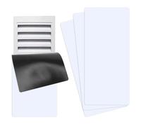 3PCS White Rectangle Magnetic Vent Cover, Thickened Flexible Cuttable Magnetic Sheet, Lightweight Air Blocking Ventilation Cover For Wall Ceiling Floor AC Vent Grille(Large)