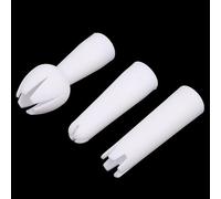 3Pcs White Set Whip Cream Dispenser Head Whipped Nozzle Mounting Mouth Base Tips Dinning Bar Whip Cream Special Head Cream Chargers and Whippers Kitchen Utensils and Gadgets