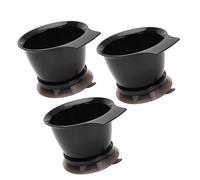 3Pcs Wide Mouth Coloring Bowls Ergonomic Handle 500ml Measurement Markings Anti Slip Base Hair Treatments Tools Ergonomic Hair Coloring Mixing Bowls