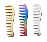 3pcs Wide Tooth Hairdressing Comb Detangling Haircut Combs for Men and Women Curly Hair Styling Tool with Standard Spaced Teeth for Easy Sectioning and Smooth Gliding