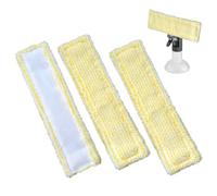 3Pcs Window Vac Cleaning Pads for Karcher Replacement Microfibre Cleaning Mop Cover Cloths Reusable Window Vacuum Cleaner Replacement Compatible with Karcher WV2 WV5 WV6 Plus Premium Accessories
