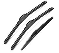 3Pcs Windshield Wipers for Honda Pilot 2016 2017 2018 2019 2020 2021 2022, Original Equipment Premium All Weather Wiper Blades for My Car- 26"/24"/14B" (Pack of 3) J- HOOK
