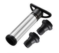 3pcs Wine Vacuum Stopper Pump Set with 2 Reusable Stoppers for Red | ABS and Stainless Steel Construction, Ergonomic Handle, Smooth Pumping Action, Standard Bottles, Kitchen Countertop Use