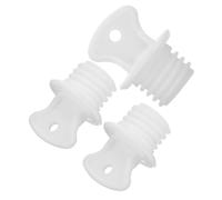 3pcs Winter Small Sealing Plug for Hot Water Bottle Stopper Rubber | White Replacement Part, 1.5x1.55cm Opening Fit, Won’t Slip or Slide, Backup for Caregivers and Owners