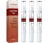 3pcs Wipe Off Tags & Moles Remover, Wart Removing Pen, Wart-Remover & Mole-Remover Liquid, Flat Wart Mole Repair Liquid Remover Pen for Moles, Skin Tags, Warts, Age Spots, Freckles & More