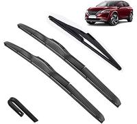 3pcs Wiper Blades Set for Nissan Qashqai J12 2021-2024 - Front & Rear Windshield Windscreen Replacement Car Brushes