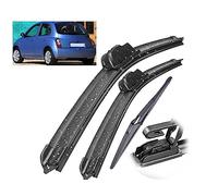 3pcs Wiper Front & Rear Wiper Blades Set,For Nissan Micra K12 2002-2005 Windshield Windscreen Window Brushes 21"+18"+12"