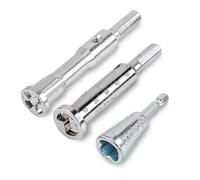 3pcs Wire Twisting Tool, Wire Twisting Spinner with 4pcs Screws, 3 Way/ 5 Way Wire Stripping Tool & 6mm Hex Shank Cable Twister Electrical Wire Twister Connector for Power Drill Drivers Attachment