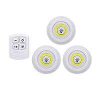 3PCS Wireless LED Light Touching Lamp Night with Remote Control Dimmable Brightness for Kitchen Living Room Cabinet Bookshelf