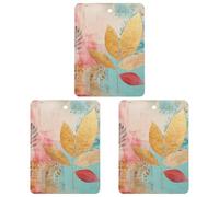 3PCS With Peach Leaves Car Air Freshener Hanging Scented Cards Cute Gray Car Fresheners Long Lasting New Cars Scents for Women Men Natural Air Freshener with Lanyard Automotive Freshies