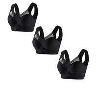 3PCS Wmbra Posture Correcting Bra Summer Wireless Push-Up Comfort Ergonomic Crossover Bra Plus Size Breathable Crossover Bras