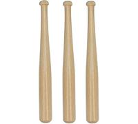 3Pcs Wood 150mm Mini Baseball Bats Unfinished Small Wooden Bats Wood Baseball Bats Baseball Softball Stand Display with Wooden Ring for Painting DIY Craft Projects Baseball Sports