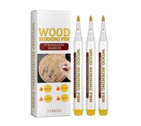 3PCS Wood Burning Marker Pen Kit, Pyrography Art Tool with PET Tips - Pen DIY Burning Kit for Beginners, Home, Studio, School Wood Craft Projects